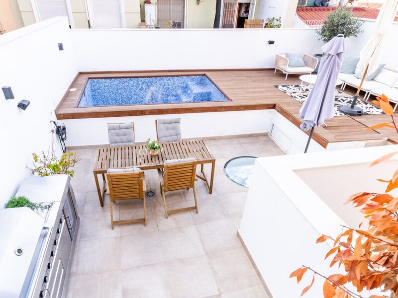 Spiseplads på taget